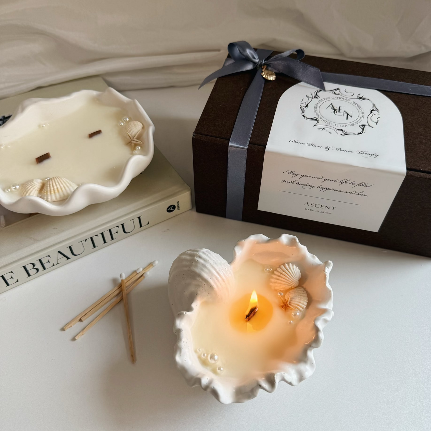 Sea Art Candle - Shell(L)