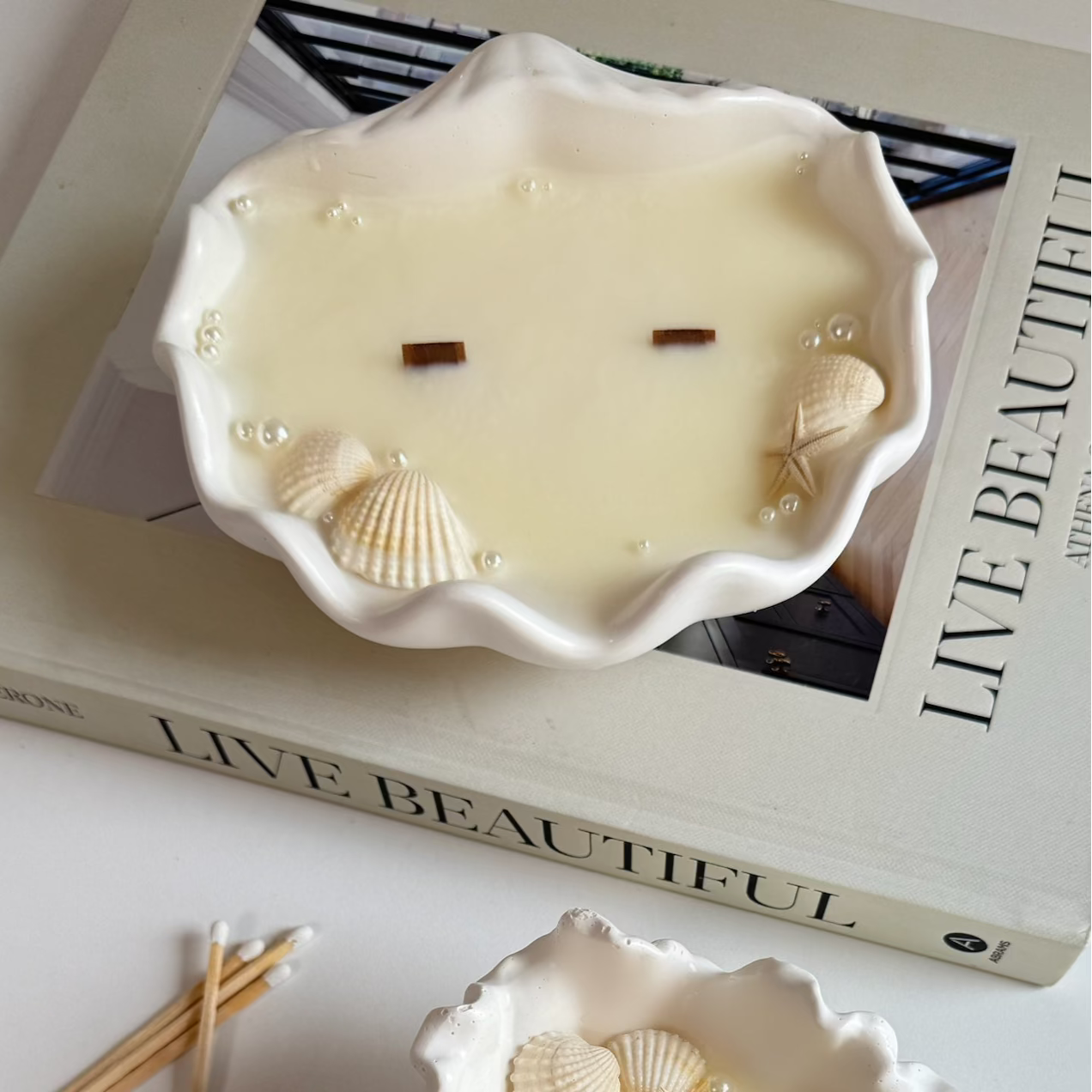 Sea Art Candle - Shell(L)